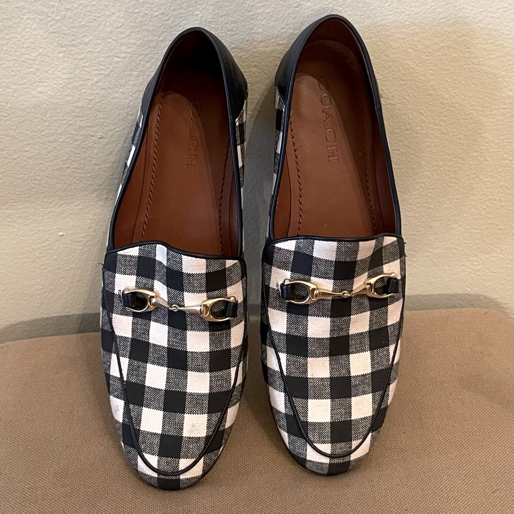 Coach Plaid Loafers